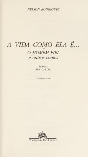 Tapa de A vida como ela é--
