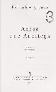 Tapa de Antes que anoiteça