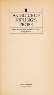 Tapa de A choice of Kipling's prose