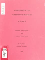 Tapa de Administrative law
