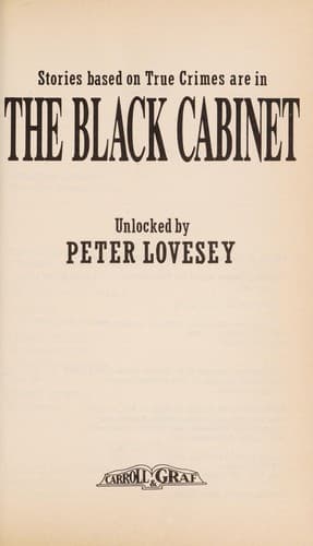 Tapa de The Black Cabinet