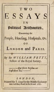 Tapa de Two essays in political arithmetick, concerning the people, housing, hospitals, etc. of London and Paris
