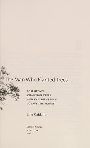 Tapa de The man who planted trees