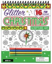 Tapa de Glitter Christmas Scripture Art