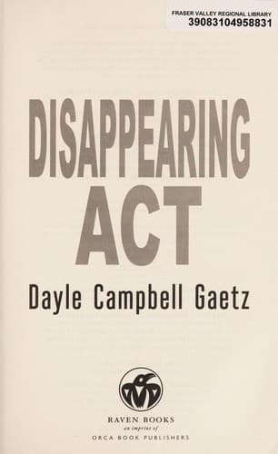 Tapa de Disappearing act