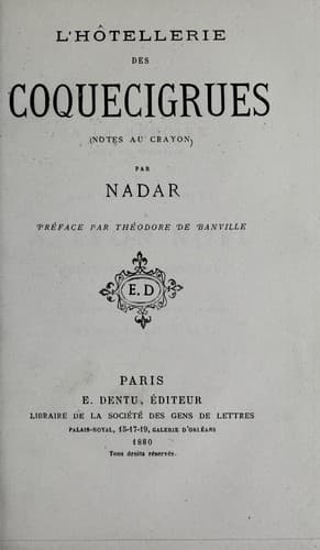Tapa de L'hôtellerie des coquecigrues