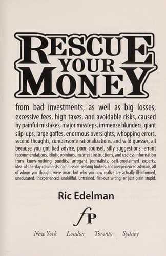 Tapa de Rescue your money
