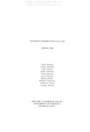Tapa de Feminist perspectives on law