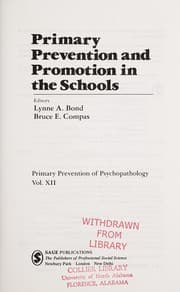 Tapa de Primary prevention and promotion in the schools