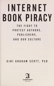 Tapa de Internet book piracy