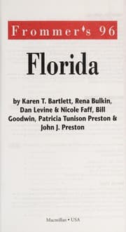 Tapa de Frommer's 96 Florida