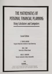 Tapa de Mathematics of Personal Finance Using Calculators and Computers