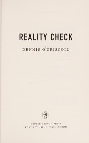 Tapa de Reality check