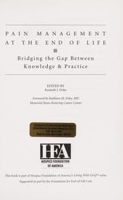 Tapa de Pain management at the end of life