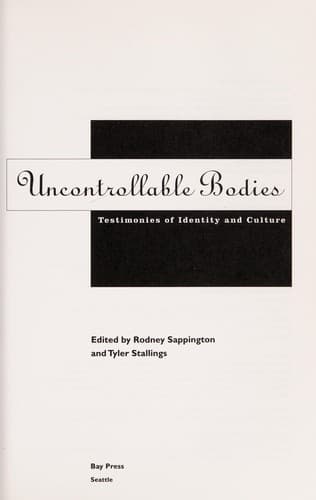 Tapa de Uncontrollable bodies