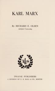 Tapa de Karl Marx