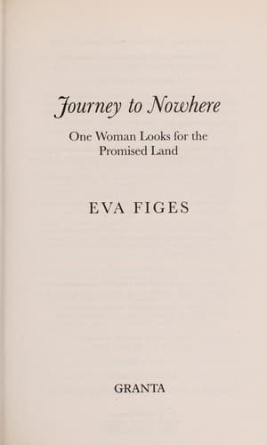 Tapa de Journey to nowhere