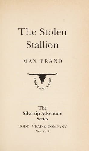 Tapa de The Stolen Stallion