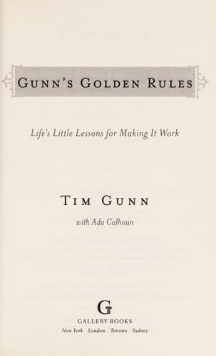 Tapa de Gunn's golden rules