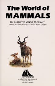 Tapa de The World of Mammals