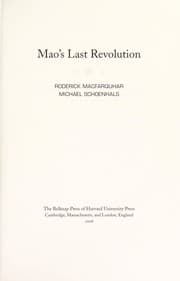 Tapa de Mao's last revolution