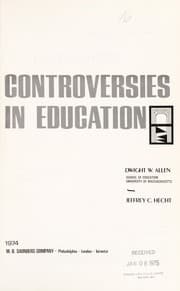Tapa de Controversies in education