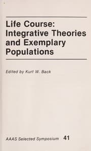 Tapa de Life course, integrative theories, and exemplary populations