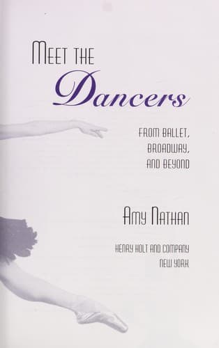Tapa de Meet the dancers