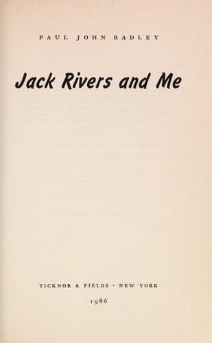 Tapa de Jack Rivers and Me