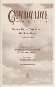 Tapa de Cowboy love poetry