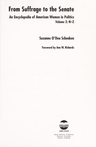 Tapa de From suffrage to the Senate