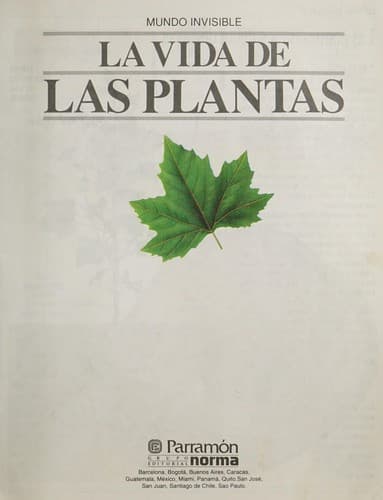 Tapa de Vida de las plantas