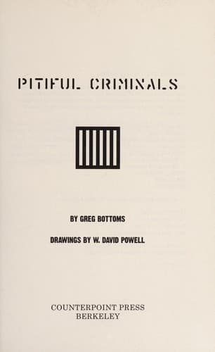 Tapa de Pitiful Criminals