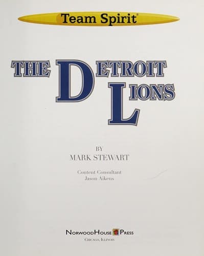 Tapa de The Detroit Lions