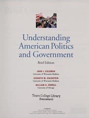 Tapa de Understanding American politics and government