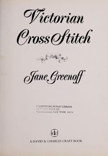 Tapa de Victorian cross stitch