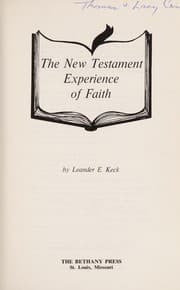 Tapa de The New Testament experience of faith