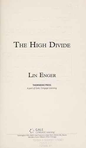 Tapa de The high divide