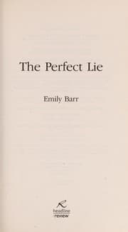 Tapa de The perfect lie