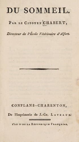 Tapa de Du sommeil