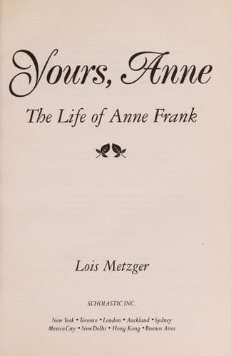 Tapa de Yours, Anne