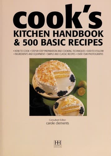 Tapa de Cook's kitchen handbook & 500 basic recipes