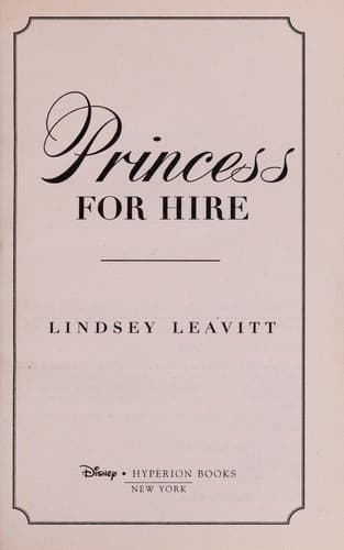 Tapa de Princess for hire