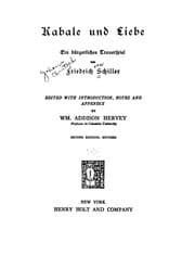 Tapa de Kabale und Liebe
