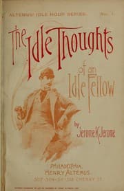 Tapa de Idle Thoughts of an Idle Fellow