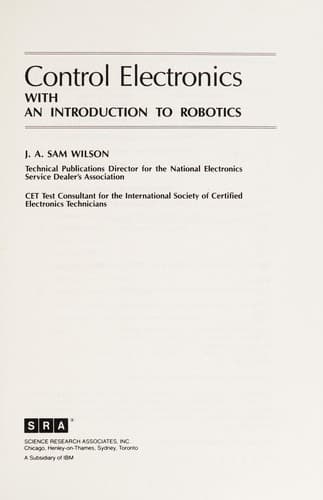 Tapa de Control electronics with an introduction to robotics