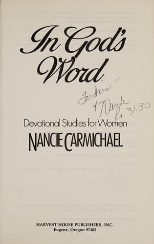 Tapa de In God's word