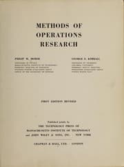 Tapa de Methods of operations research