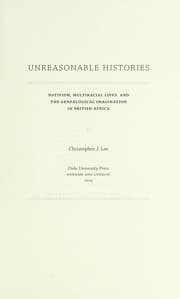 Tapa de Unreasonable histories