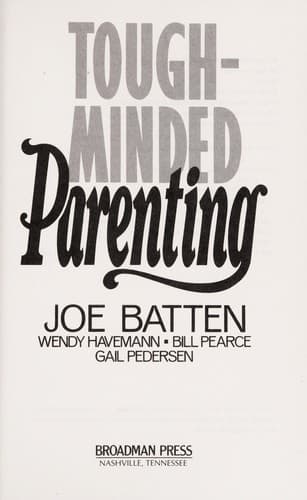 Tapa de Tough-minded parenting